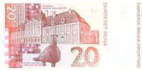 20 Kuna Banknote-R&uuml;ckseite