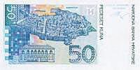 50 Kuna Banknote-R&uuml;ckseite